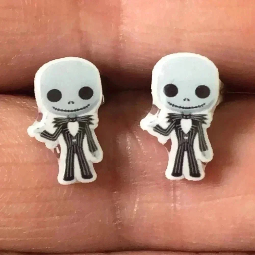 Jack Skellington Nightmare Before Christmas Stud Earrings